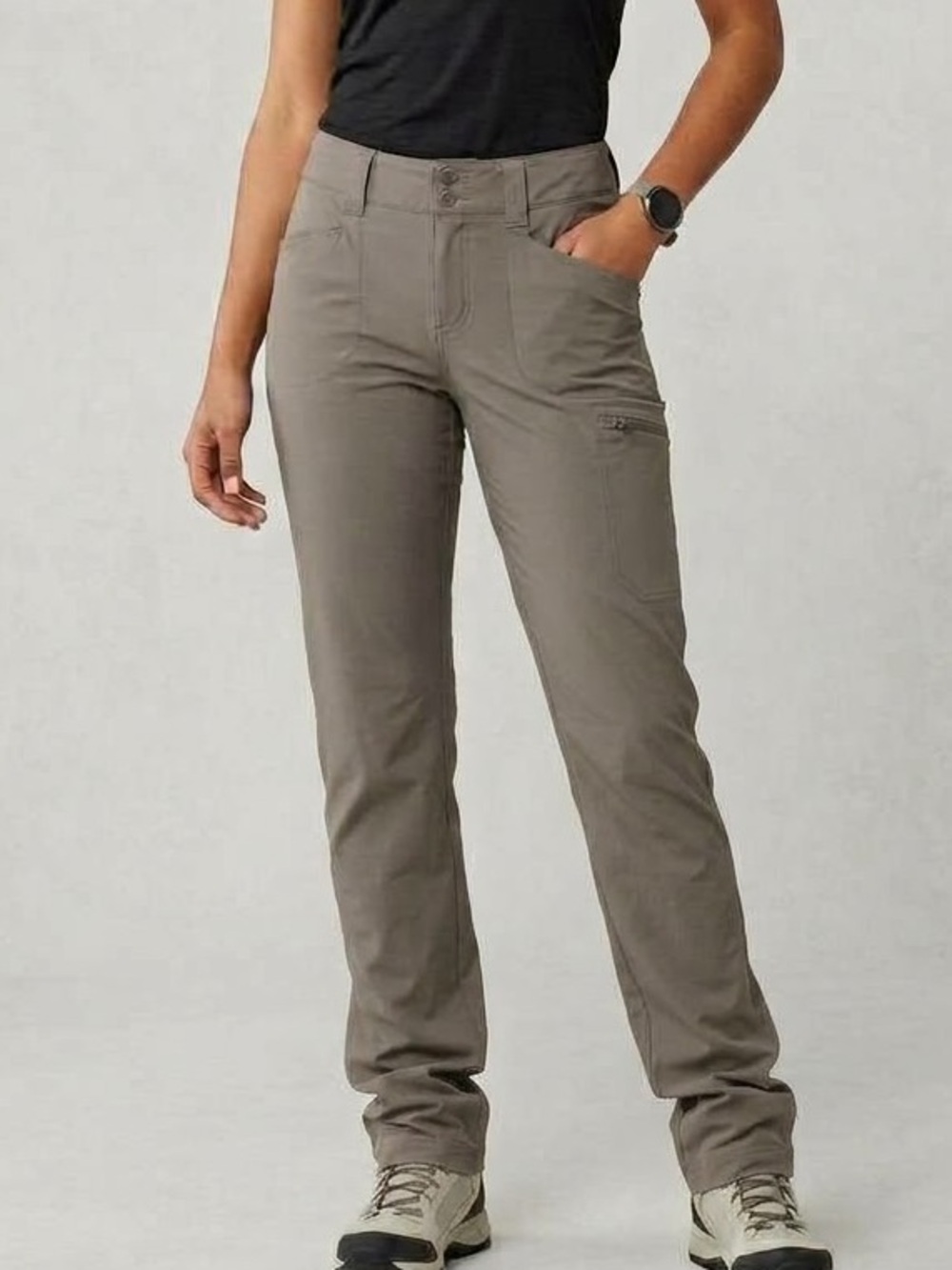 EMS Eastern Mountain Sports Women's Hiking Pants Gray Stretch Size M